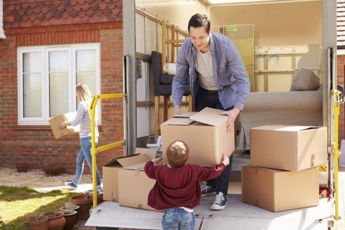 Flat removals planning in Colliers Wood apartment building