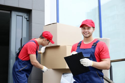 Organised packing boxes and moving supplies for Colliers Wood relocations