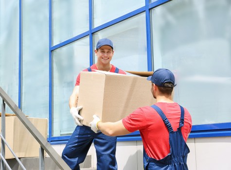 Man with van helping with a local move in Colliers Wood