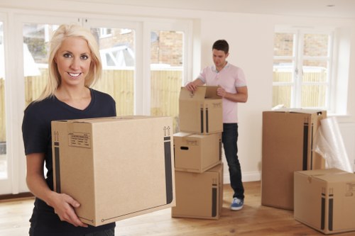 Packing and loading preparation for a Colliers Wood van move