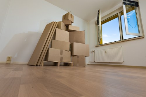 Packing and protecting furniture for a Colliers Wood house relocation
